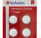 Baterija litijum dugmasta 3V CR2032 Verbatim 1/4