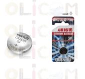 Baterija CR1616 alkalna blister Maxell