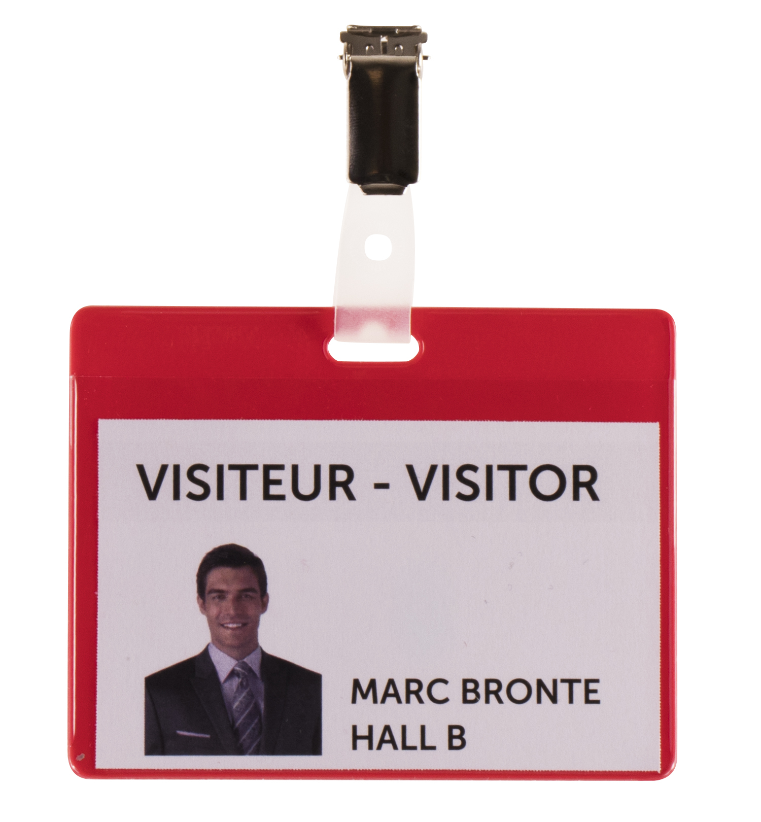 Bedž za ID kartice PVC, 82,5x103mm, sa štipaljkom 1/25 Tarifold