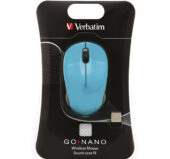Miš usb laserski bežični nano 3tipke Verbatim 49043 plavi blister