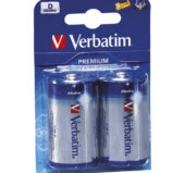 Baterija alkalna 1,5V D Verbatim LR20 1/2