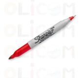 Permanentni marker Sharpie TWIN TIP crveni  1/1