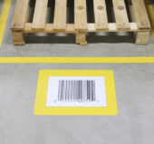 Samolepljivi zatvoreni podni ram A4 1/10 Tarifold žuta