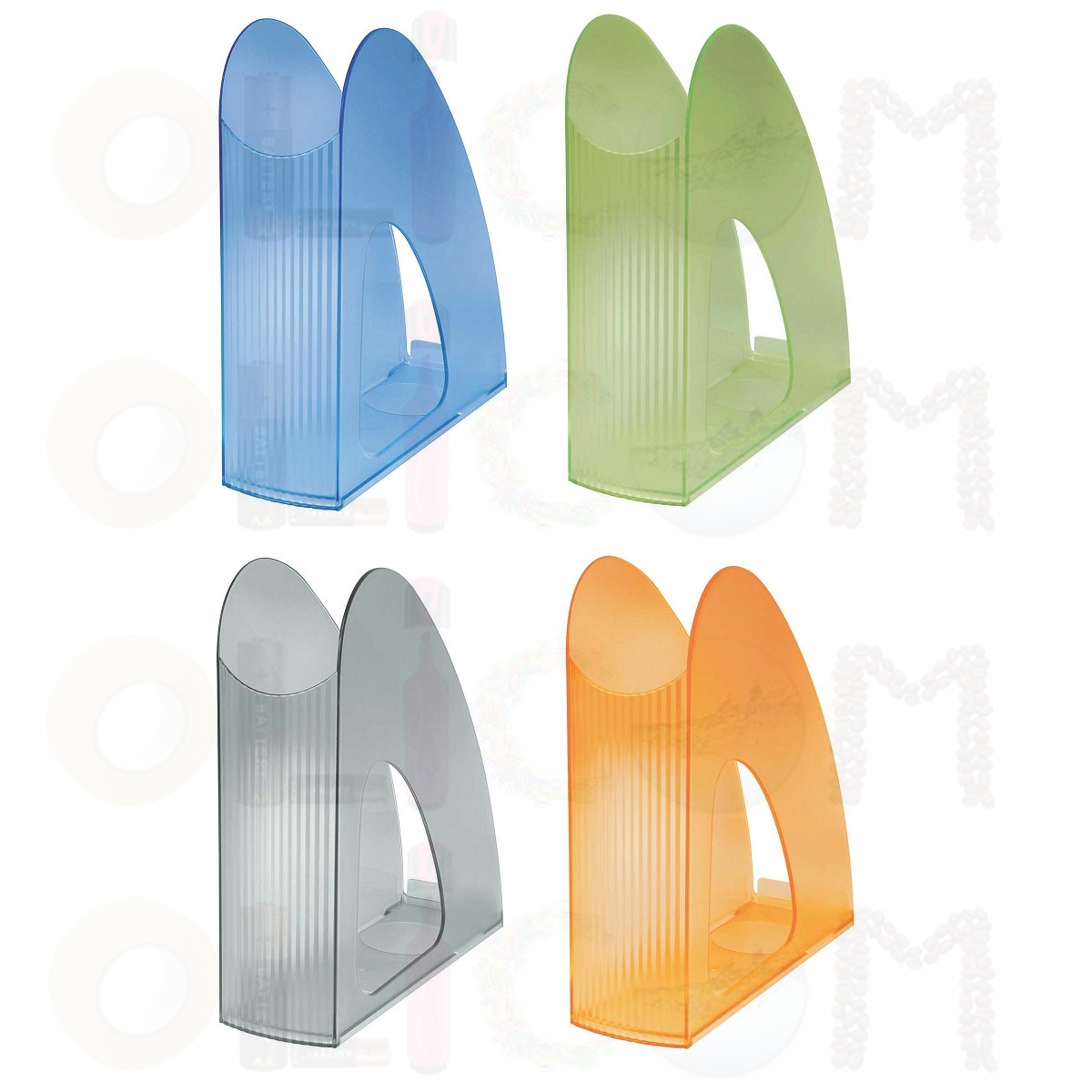 Uspravna polica za dokumenta A4 transparentna