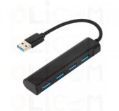USB hub MARK 4 konektora, 3.0 USB A crni