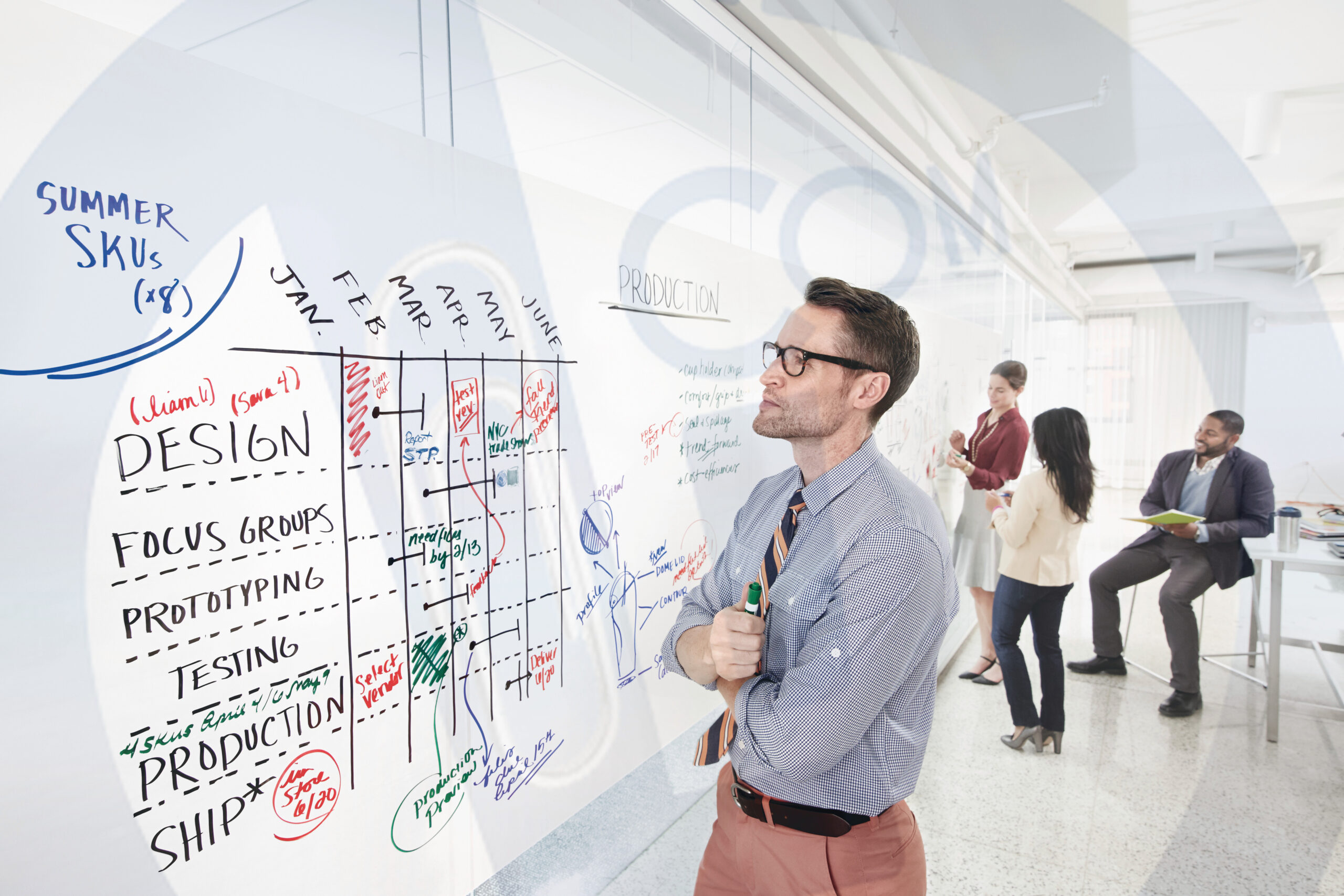 Magnetna Whiteboard folija 280x198mm (A4) O+CO - Slika 3