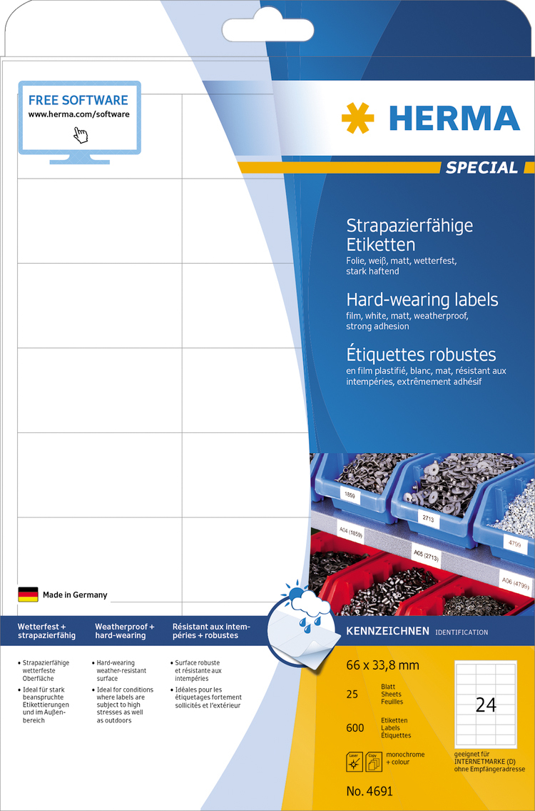 Etikete vodootporne nalepnice