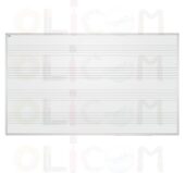Tabla notni sistem bela magnetna 170x100cm
