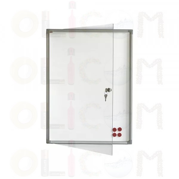 Oglasna tabla bela magnetna sa vratima i ključem 73x68cm