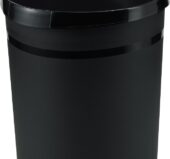 Korpa za otpatke 18l, okrugla plastična crna