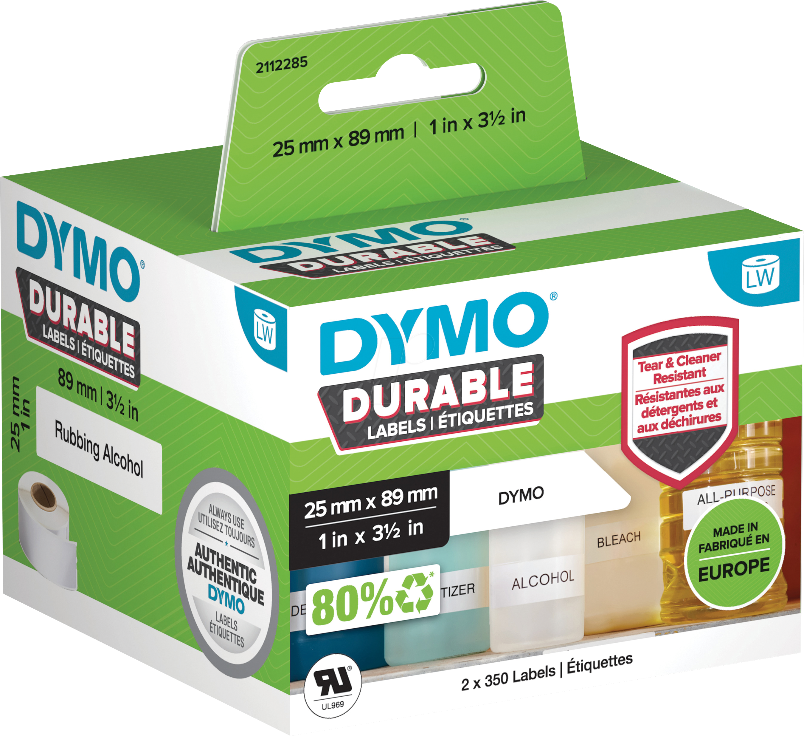 DYMO etikete LW DURABLE 25x89
