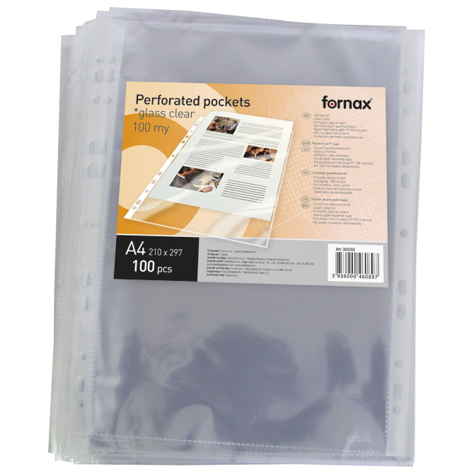 Fascikla uložna A4 100my pp sjajna pk100