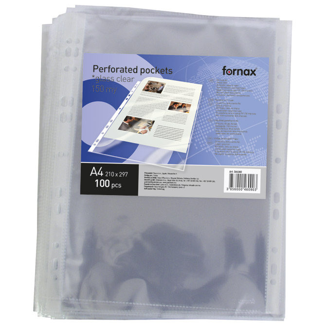 Fascikla uložna A4 150my pp sjajna pk100