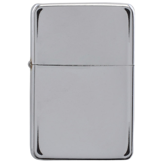 Upaljač prazan gvozdeni polirani u kutiji Z-16 srebrni