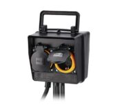 Baštenska dvostruka utičnica, uzemljenje i tajmer