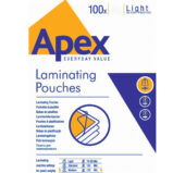 Folija za plastificiranje 125my A3 sjajna pk100 Apex Fellowes 6003401